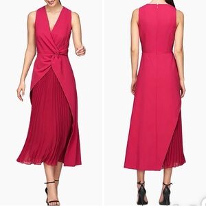 New Kay Unger Petra Tea-Length Dress